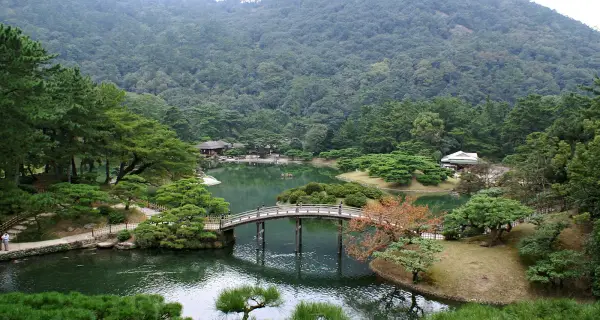 가가와 · Ritsurin Garden 실제 풍경