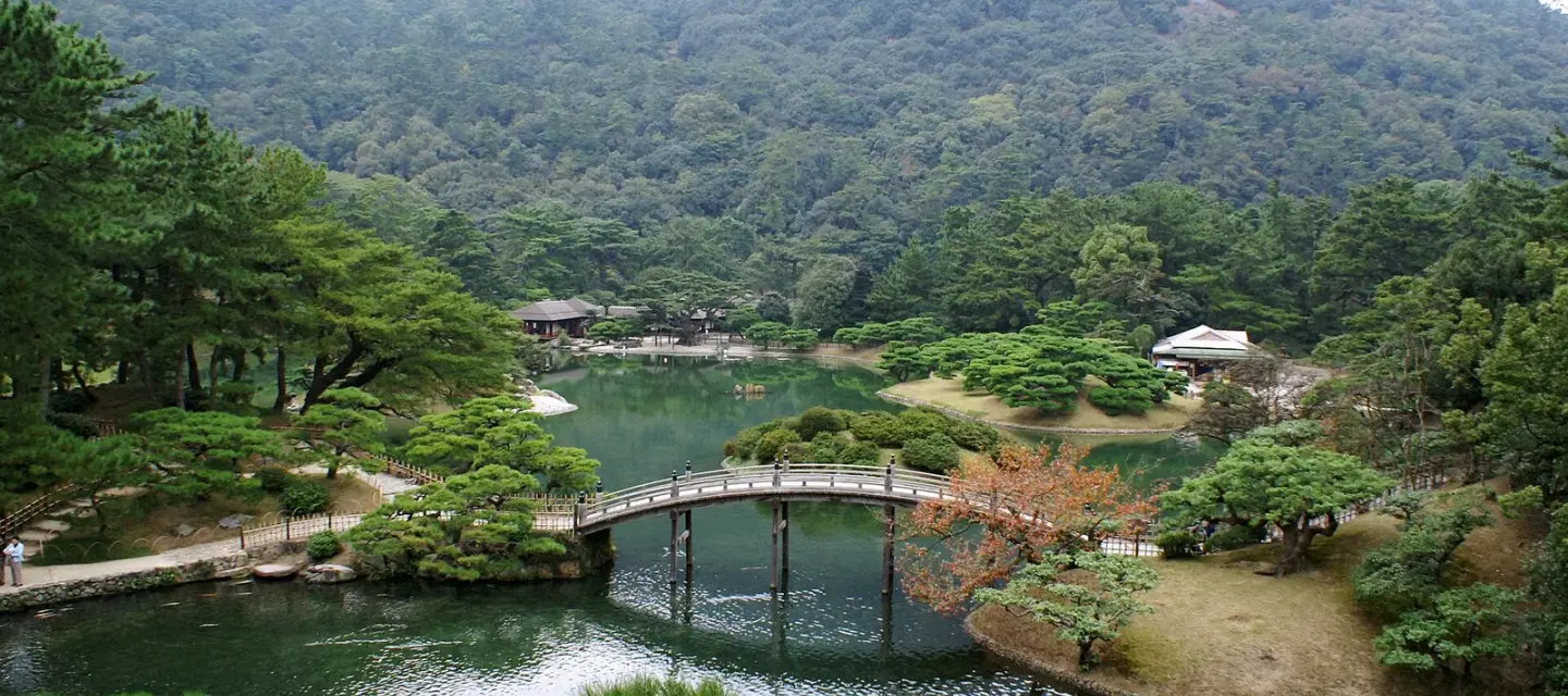 가가와 · Ritsurin Garden 실제 풍경